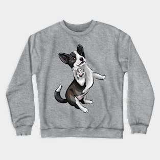 Cardigan Welsh Corgi | Brindle and White Crewneck Sweatshirt